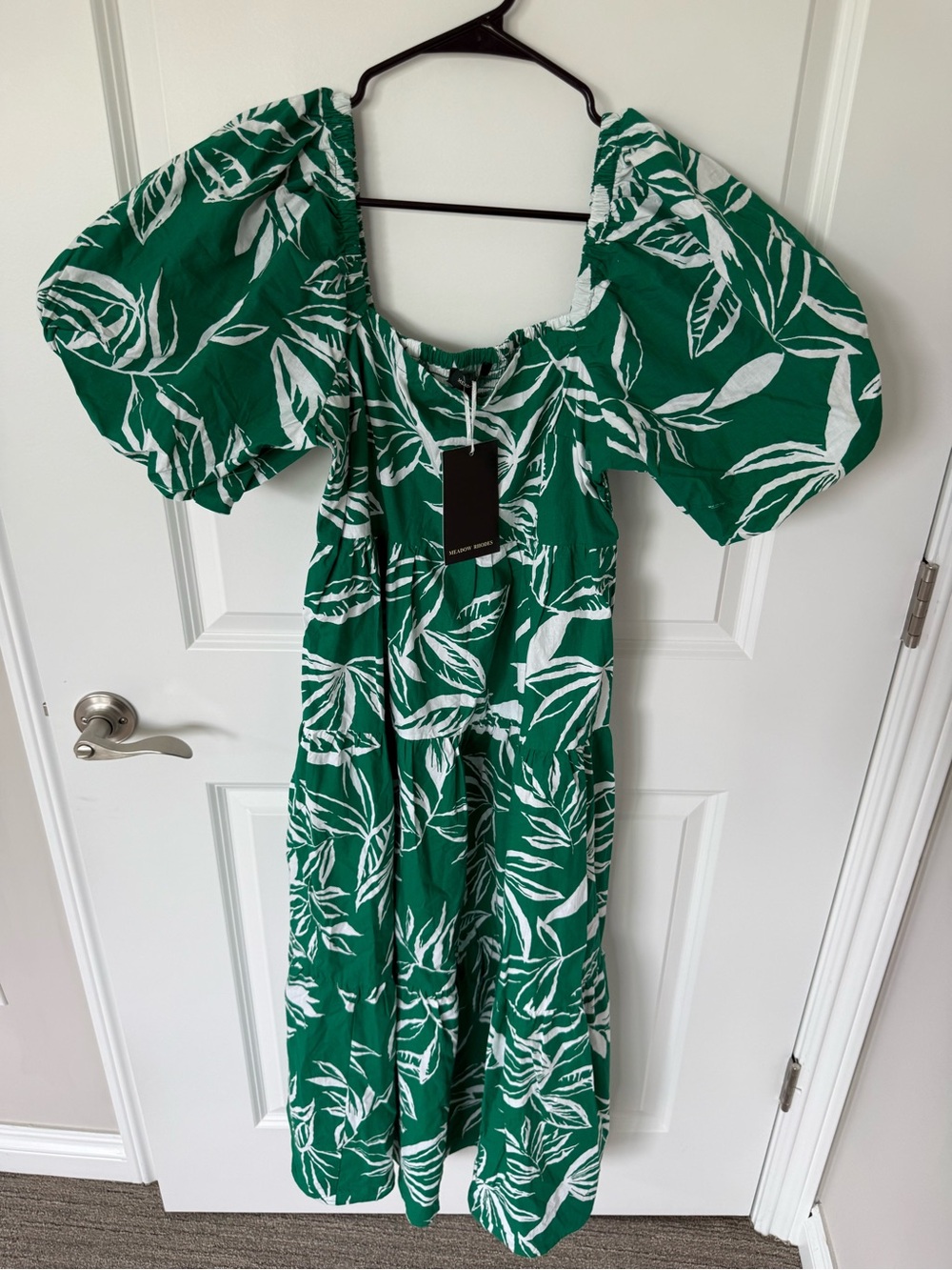 Meadow Rhodes Floral Puff Sleeve Summer Dress NWT